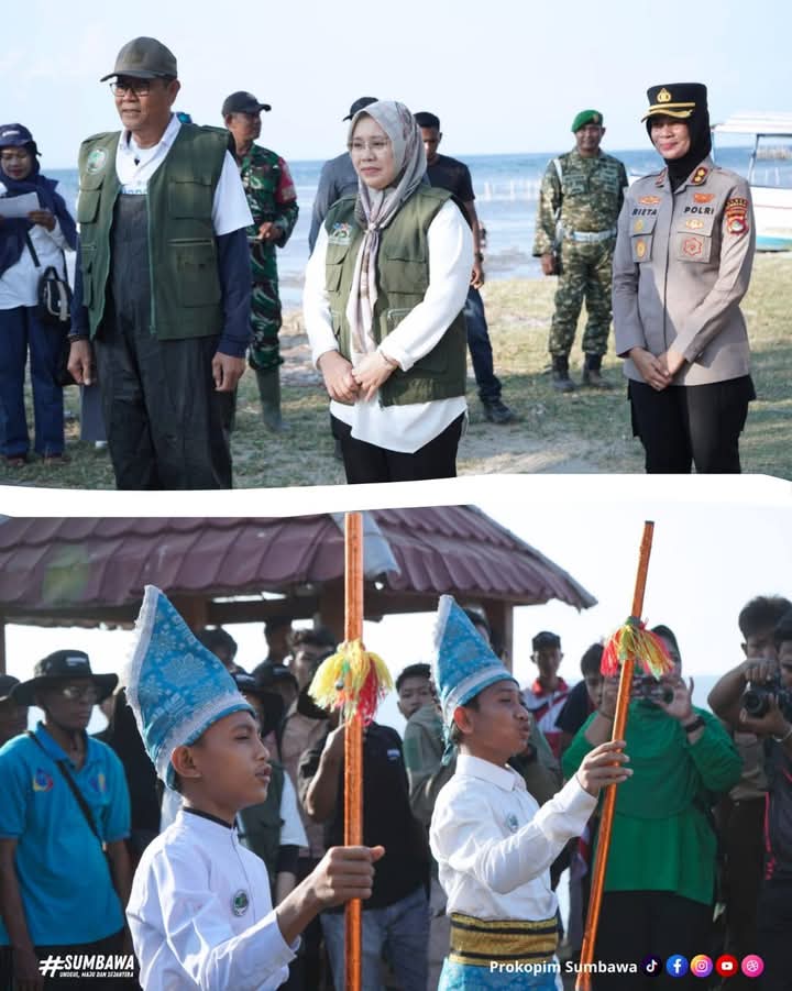 Bupati H. Jarot Perkuat Gerakan Sumbawa Hijau Lestari, Ribuan Mangrove Ditanam di Pesisir Limung