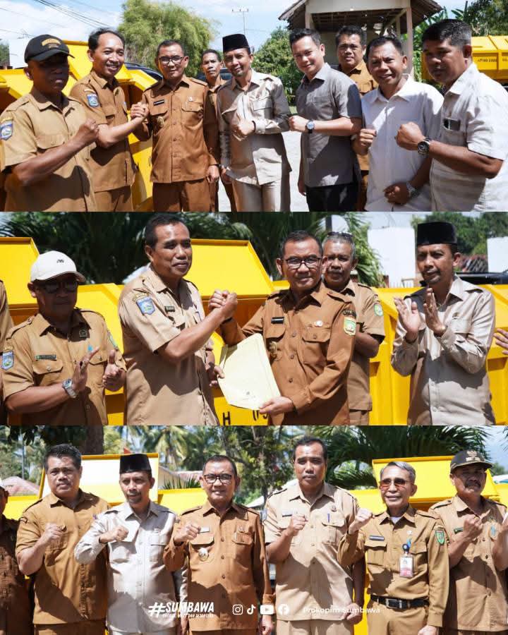 Tujuh Kontainer Sampah Diserahkan untuk Kecamatan Utan, Wabup H. Ansori: Setiap Rupiah Uang Rakyat Harus Berdampak